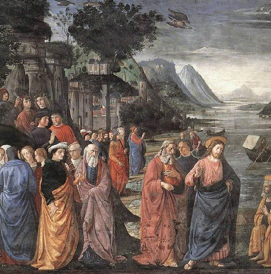 GHIRLANDAIO, Domenico Calling of the First Apostles oil painting image